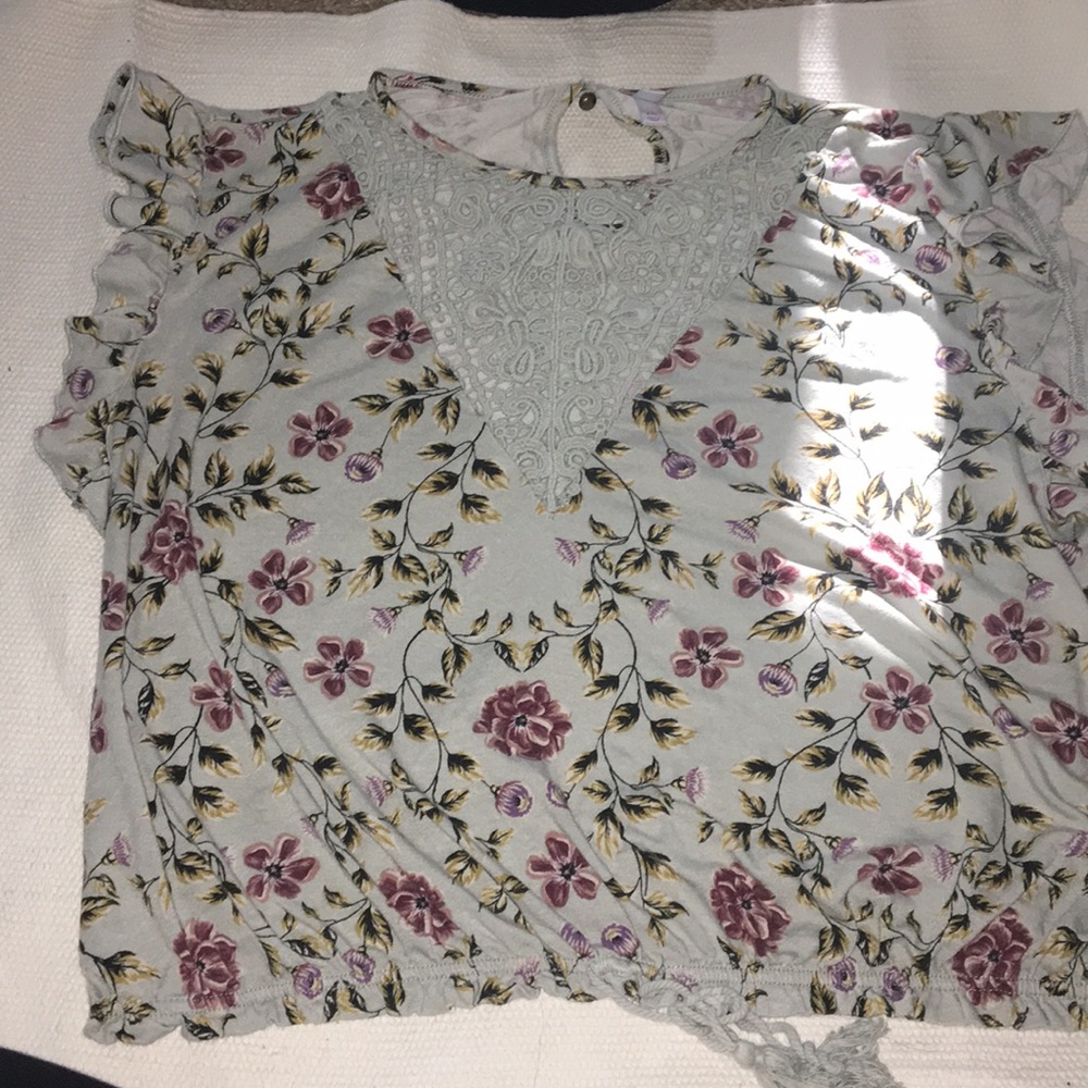 Floral crop top